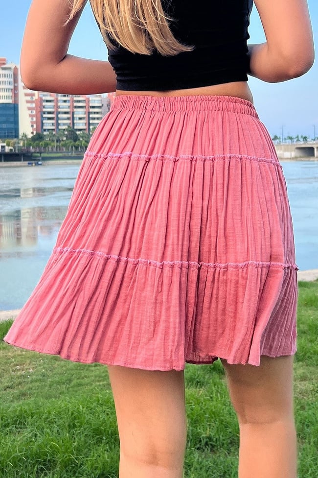 Şilebezi Mini Pembe Etek 40 cm