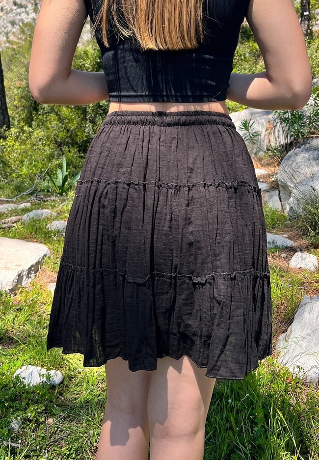 Şilebezi Mini Siyah Etek 40 cm