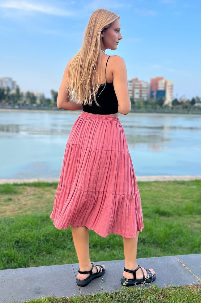 Şilebezi Ortaboy Pembe Etek 70 cm