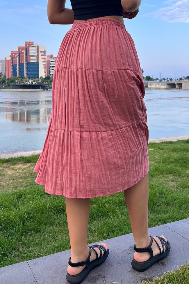 Şilebezi Ortaboy Pembe Etek 70 cm