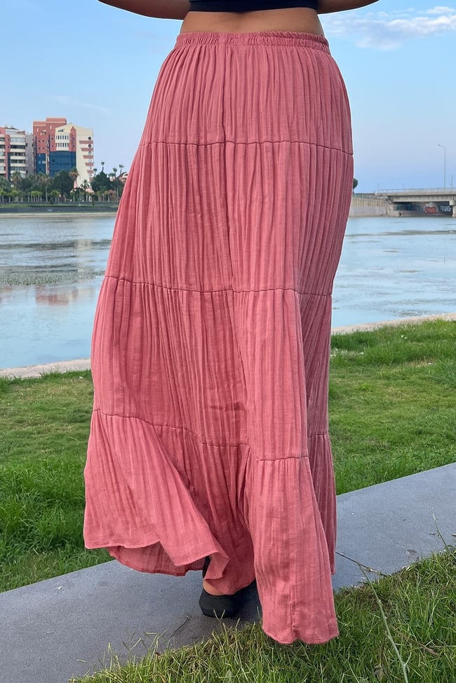 Şilebezi Pembe Uzun Etek Astarlı 100 cm