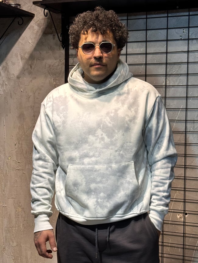 Batik Yıkama Basic Hoodie 