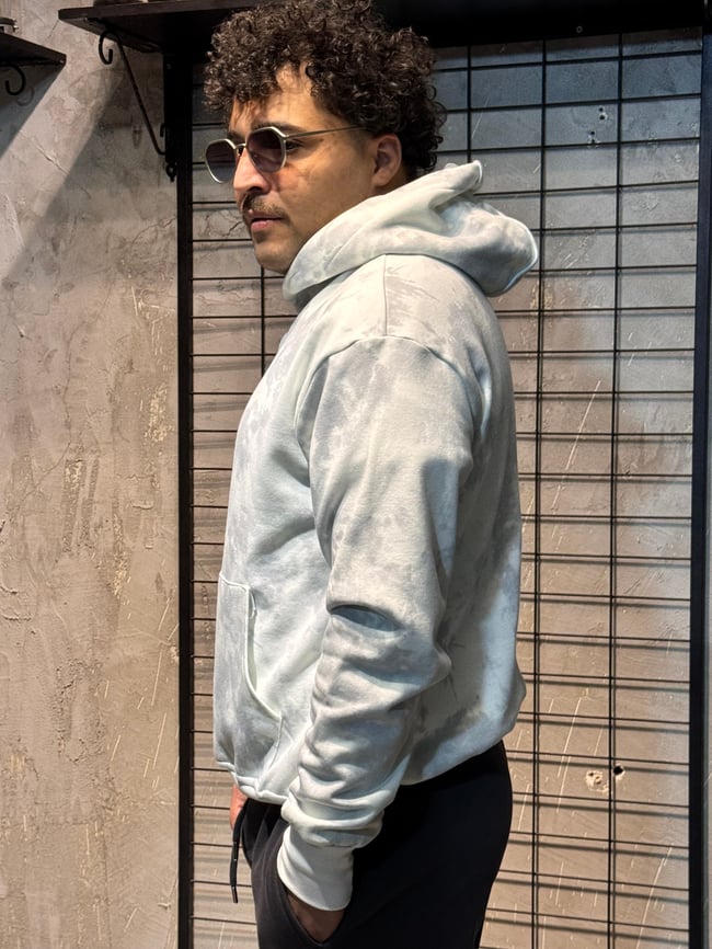 Batik Yıkama Basic Hoodie 