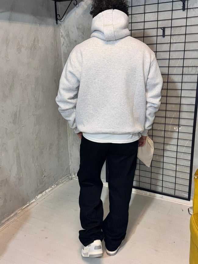 Düşen Melek Nakışlı Hoodie