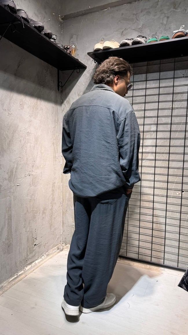 Füme Gömlek Pantalon Takım