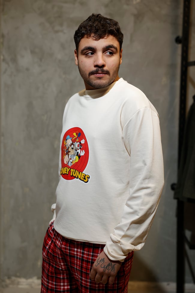 GOLF GTI Baskılı Oversize Bordo Sweatshirt