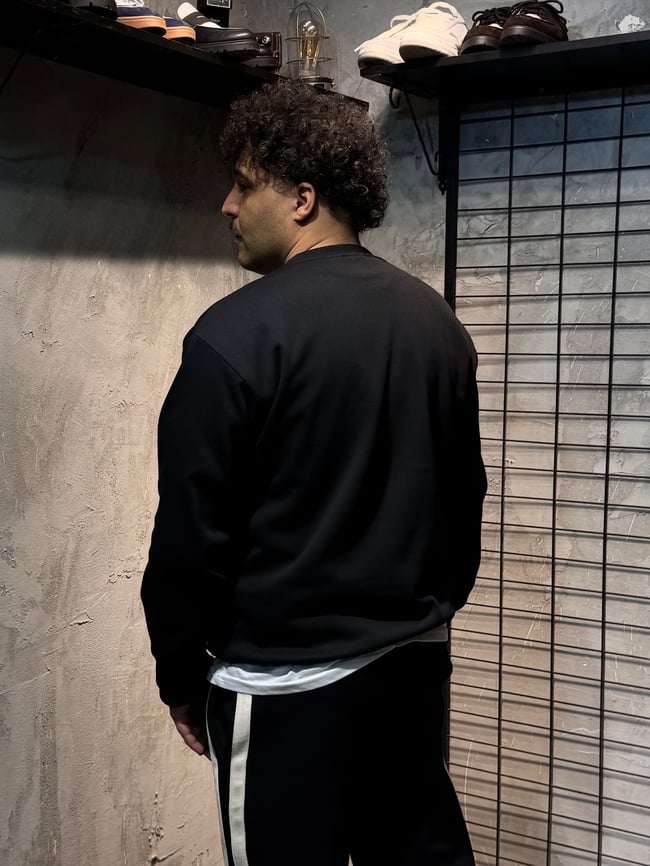 Jurassıc Park Nakışlı Siyah Sweatshirt