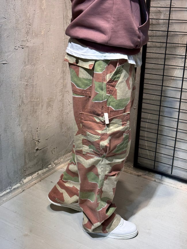Kamoflaj Cargo Pantalon