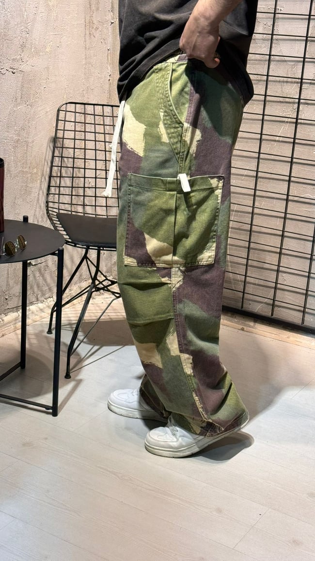 Kamoflaj Kahvrengi Cargo Pantalon