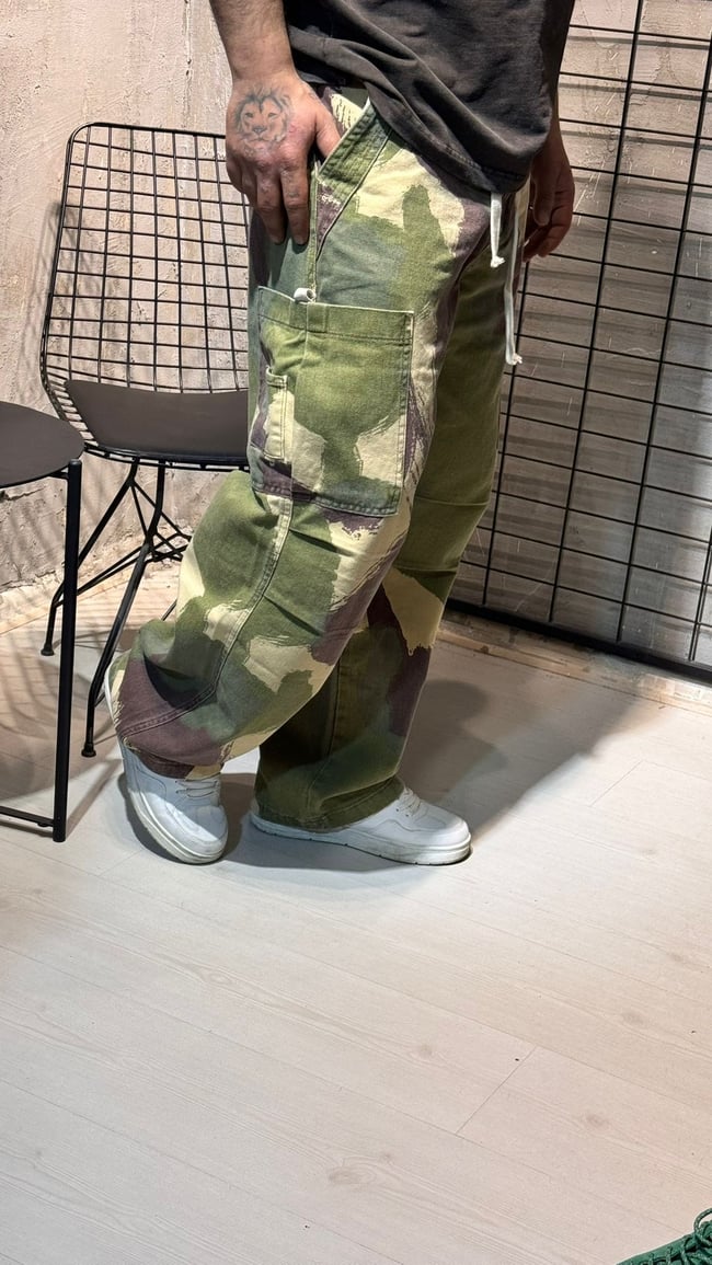 Kamoflaj Kahvrengi Cargo Pantalon