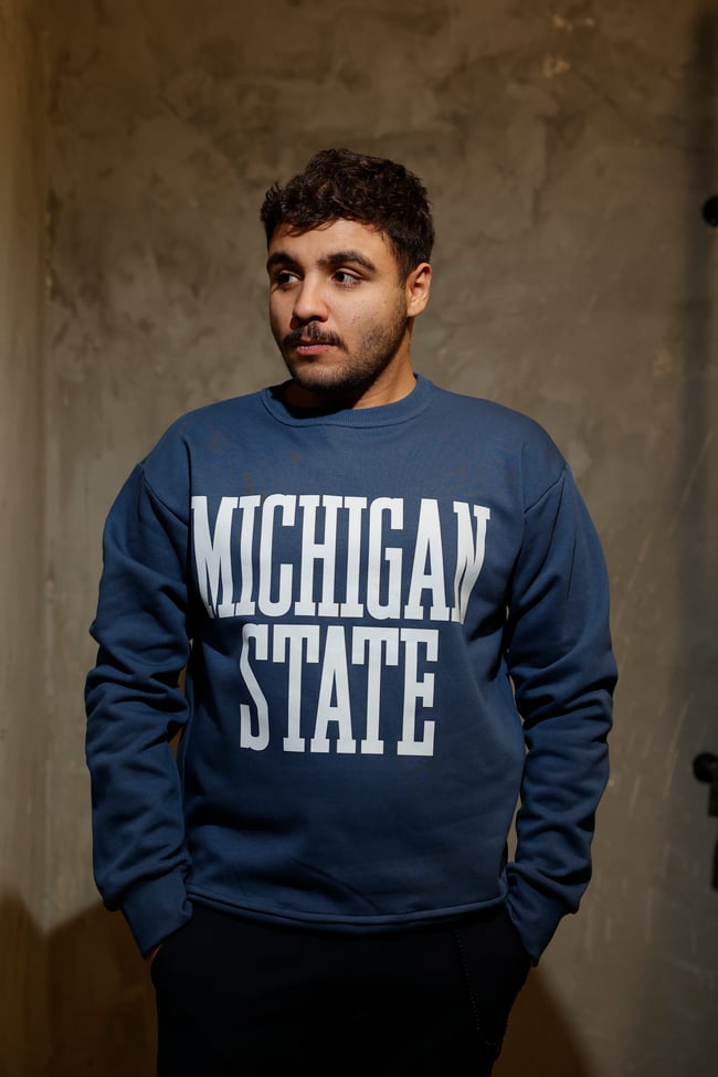 MICHIGAN STATE Mavi  Oversize Sweatshirt