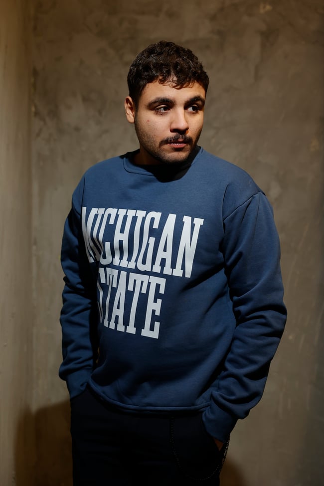MICHIGAN STATE Mavi  Oversize Sweatshirt