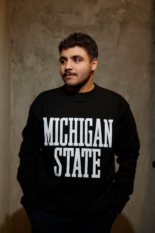 MICHIGAN STATE Siyah Oversize Sweatshirt
