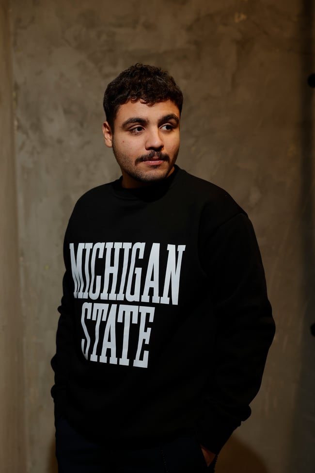 MICHIGAN STATE Siyah Oversize Sweatshirt