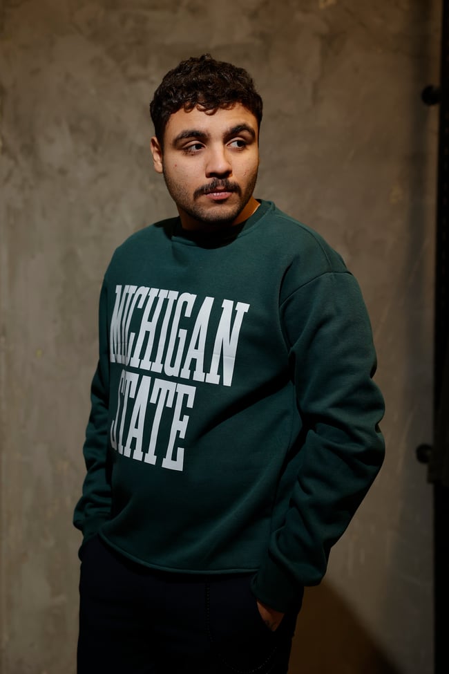 MICHIGAN STATE Yeşil Oversize Sweatshirt