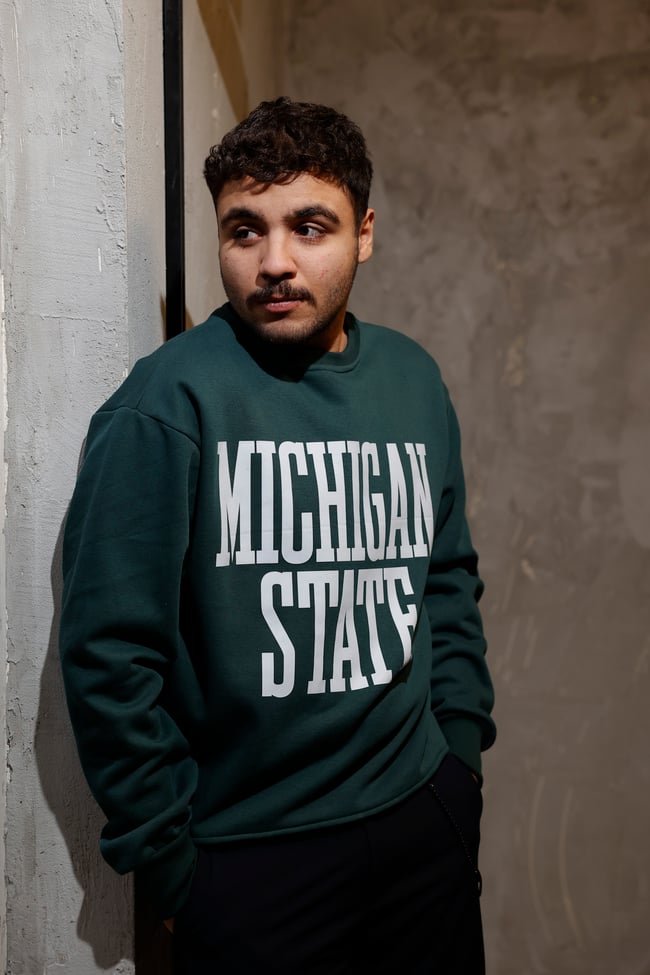 MICHIGAN STATE Yeşil Oversize Sweatshirt