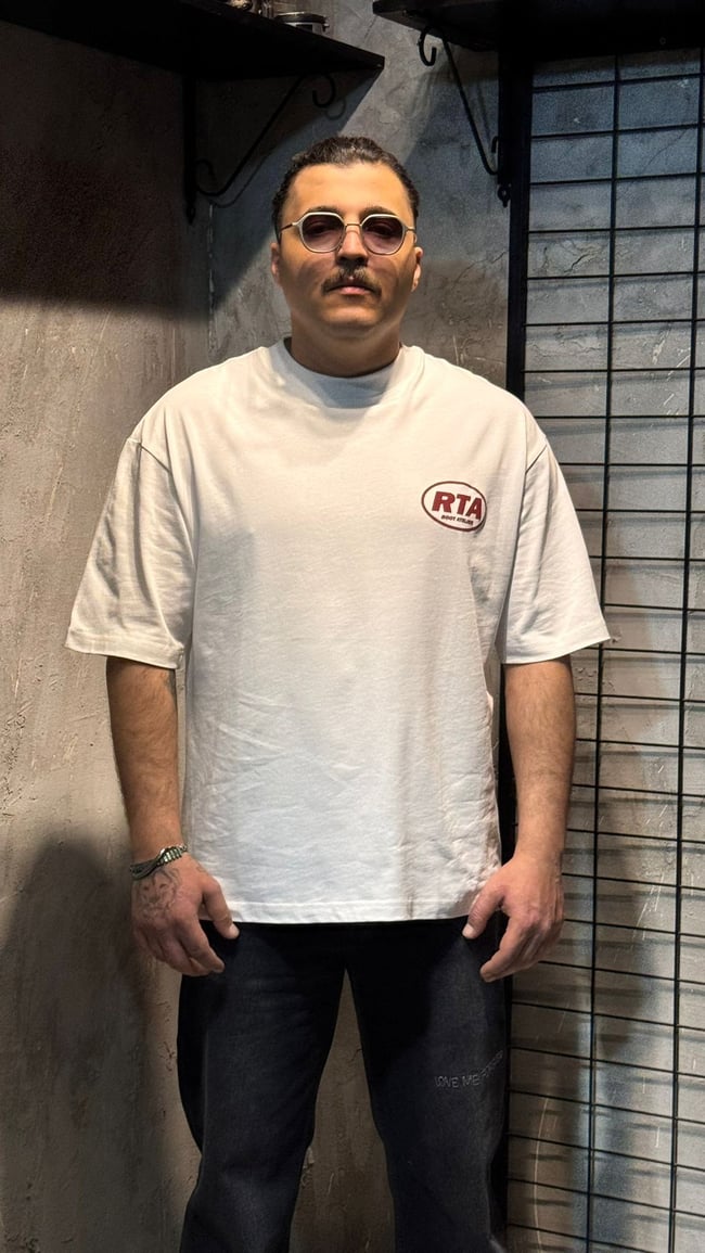 RTA Baskılı Beyaz T-shirt