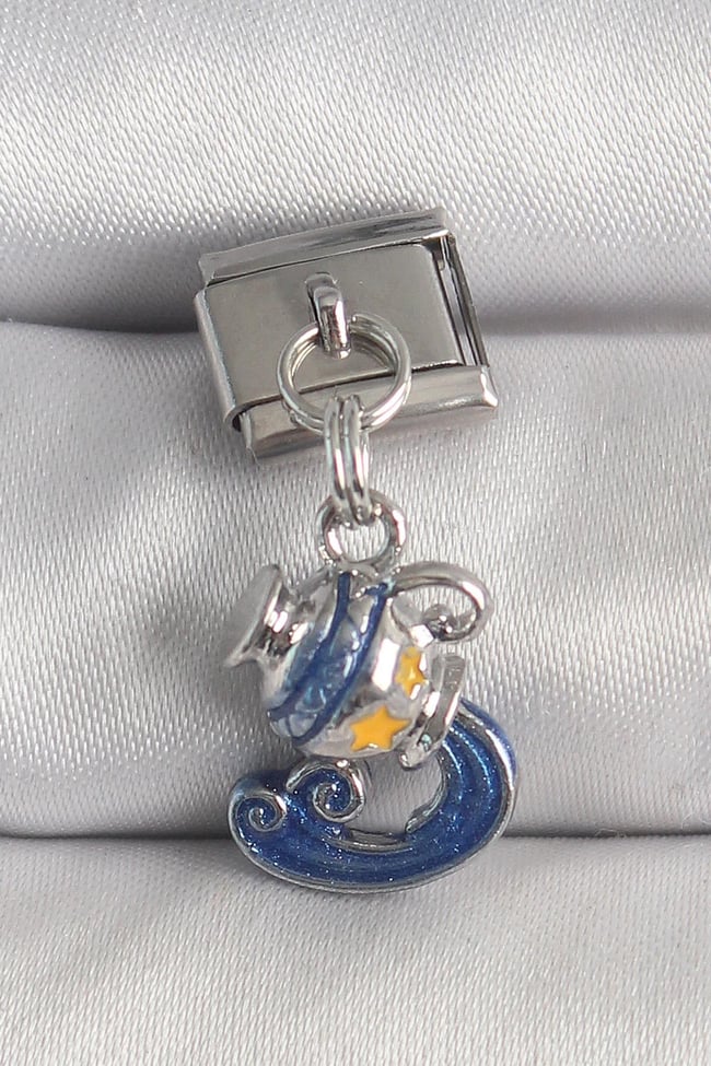 316L Çelik Gümüş Renk Sallantı Kova Burç Model Nomination Charm