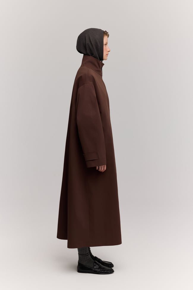 OVERSİZE TRENCH KAHVE