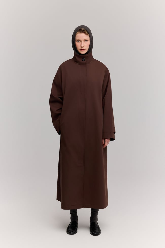 OVERSİZE TRENCH KAHVE