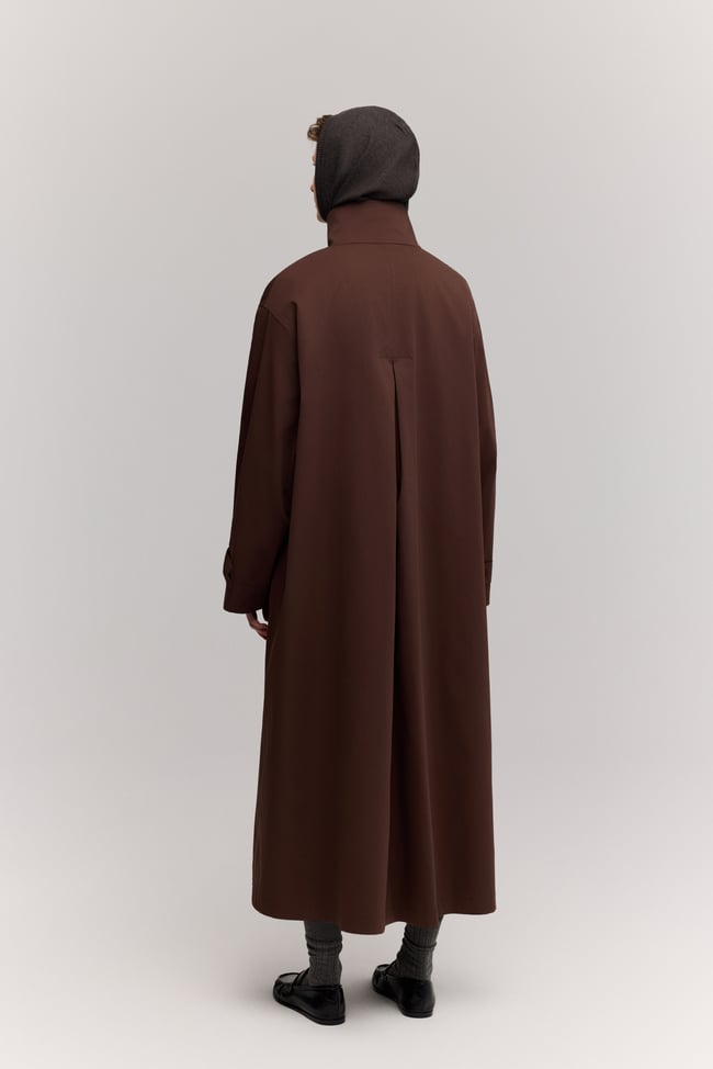 OVERSİZE TRENCH KAHVE