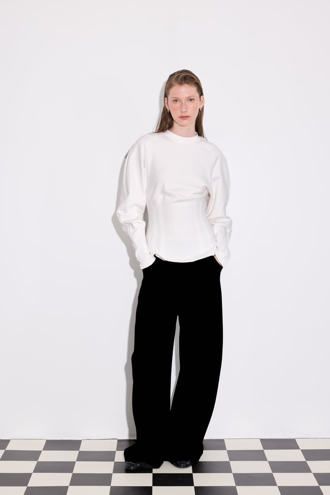 PENSLİ SWEAT EKRU