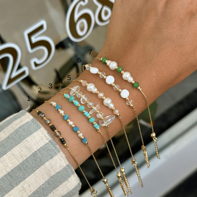 14K Altın Kaplama Ege Esintisi Bileklikler