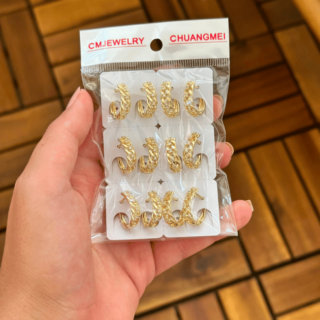 14K CM Küpe