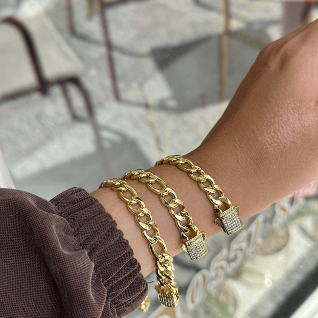 14K VIP Taşlı Gurmet Zincir Bileklik