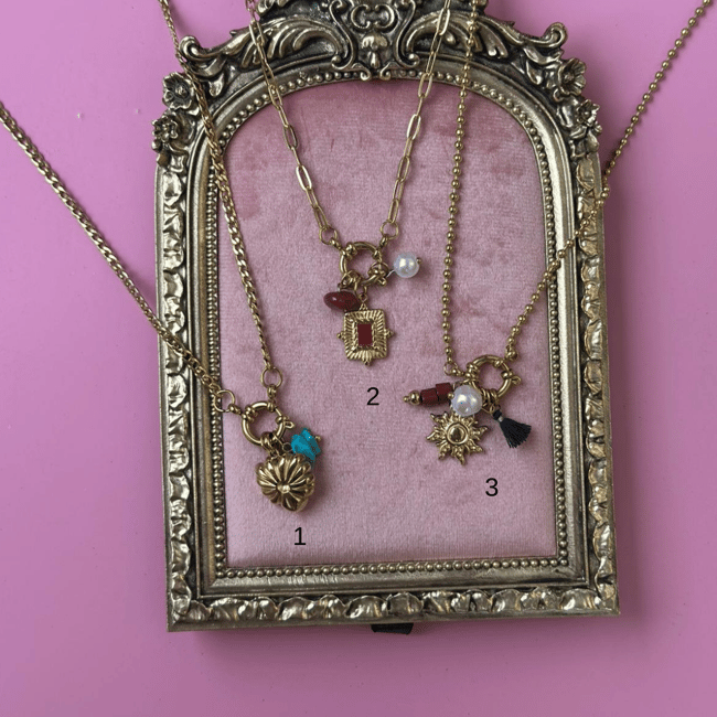 316L Çelik Charm Kolyeler