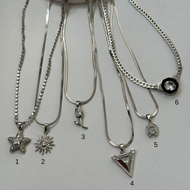 Silver İthal Çelik Kolyeler