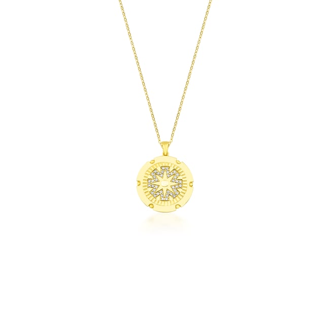 Star Madalyon Gold Kolye
