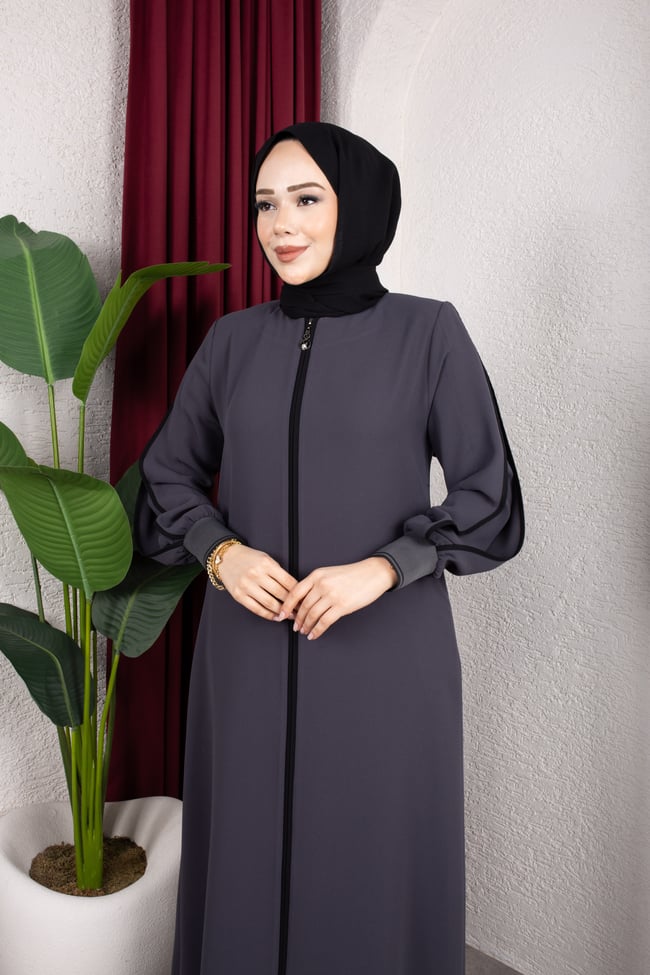 Zara Krep Kumaş 2333 | Koyu Gri