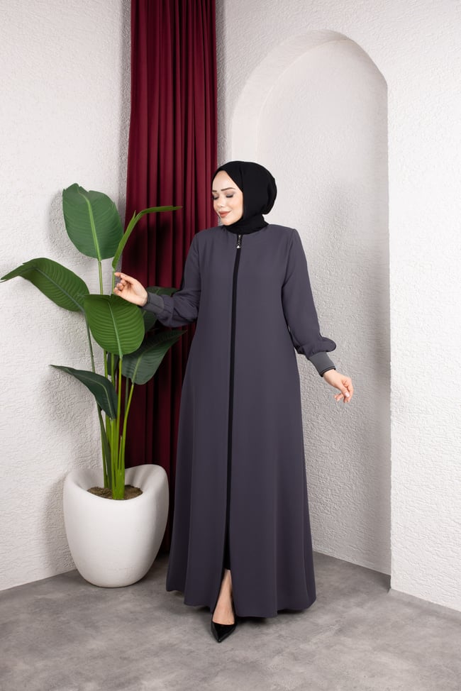 Zara Krep Kumaş 2333 | Koyu Gri