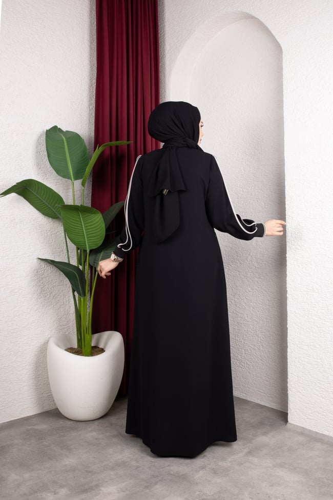 Zara Krep Kumaş 2333 | Siyah