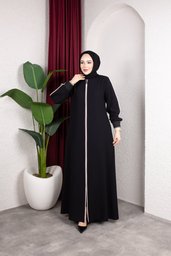 Zara Krep Kumaş 2333 | Siyah