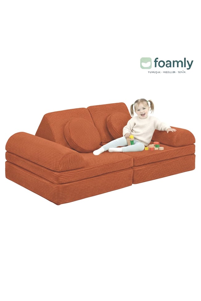 PUZZLE Fitilli Kadife Modüler Çocuk Oyun Minderi Ve Kanepesi Tamamen Sünger- Foamly
Duo Sünger Koltuk - Foamly