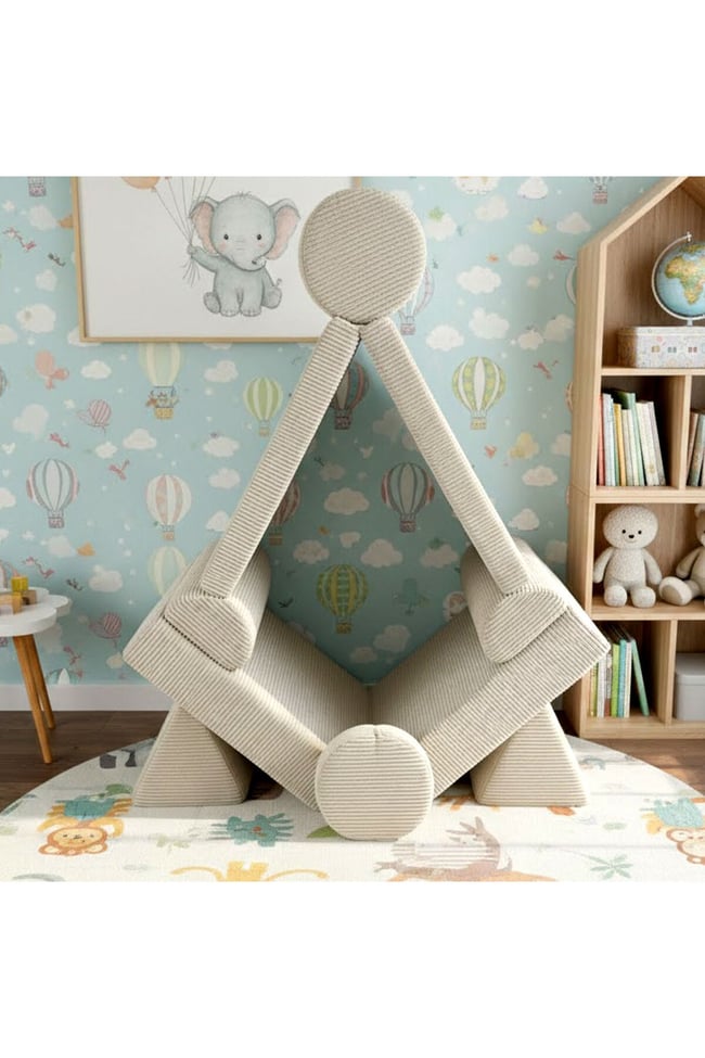 PUZZLE Fitilli Kadife Modüler Çocuk Oyun Minderi Ve Kanepesi Tamamen Sünger- Foamly
Duo Sünger Koltuk - Foamly