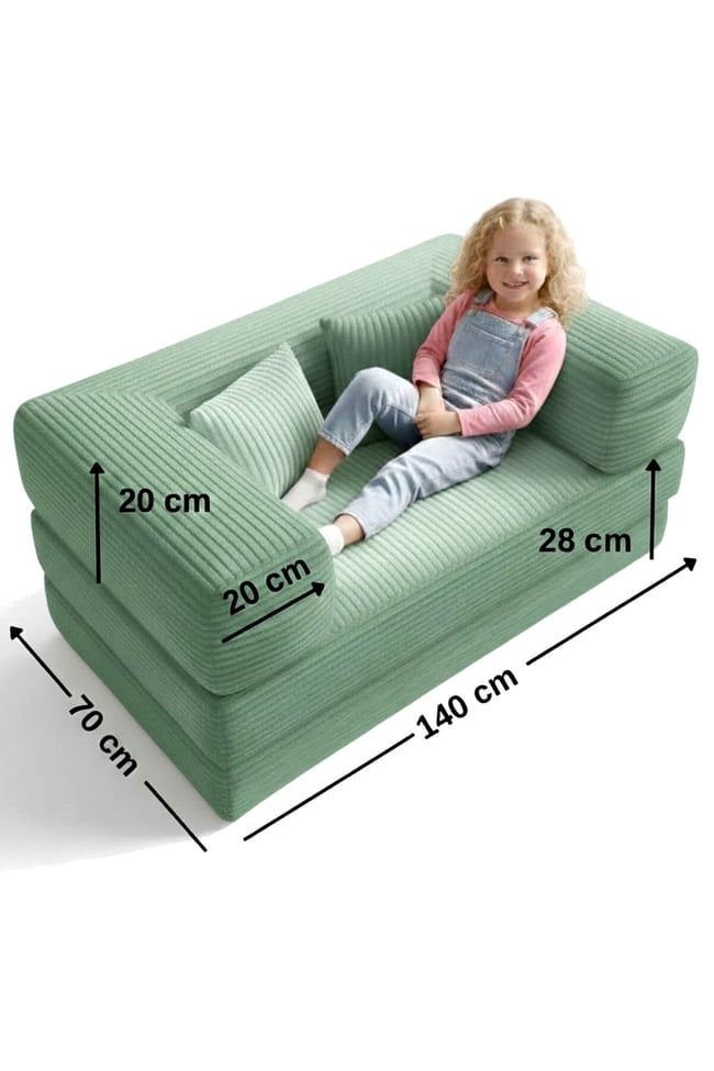 140x70 cm Modüler Çocuk Koltuğu - Fonksiyonel Oyun Minderi ve Kanepe Tamamen Sünger- Foamly
Duo Sünger Koltuk - Foamly