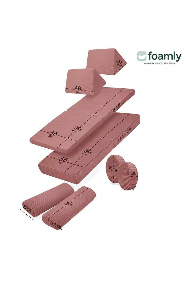 PUZZLE Fitilli Kadife Modüler Çocuk Oyun Minderi Ve Kanepesi Tamamen Sünger- Foamly
Duo Sünger Koltuk - Foamly