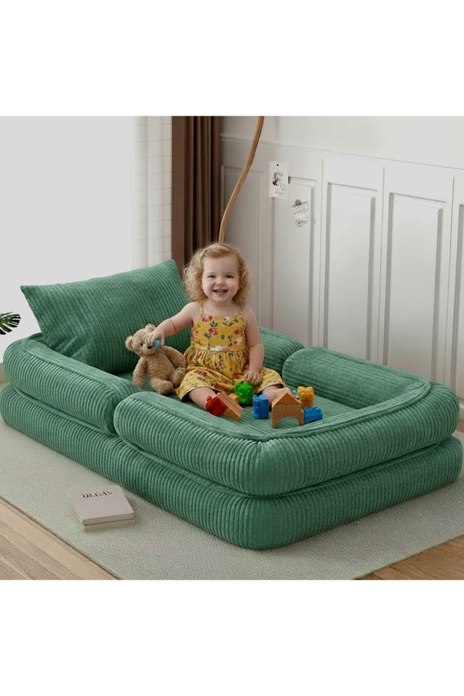 Trend Yeşil Fitilli Kadife Modüler Çocuk Oyun Minderi Ve Yatağı Tamamen Sünger- Foamly
Duo Sünger Koltuk - Foamly
