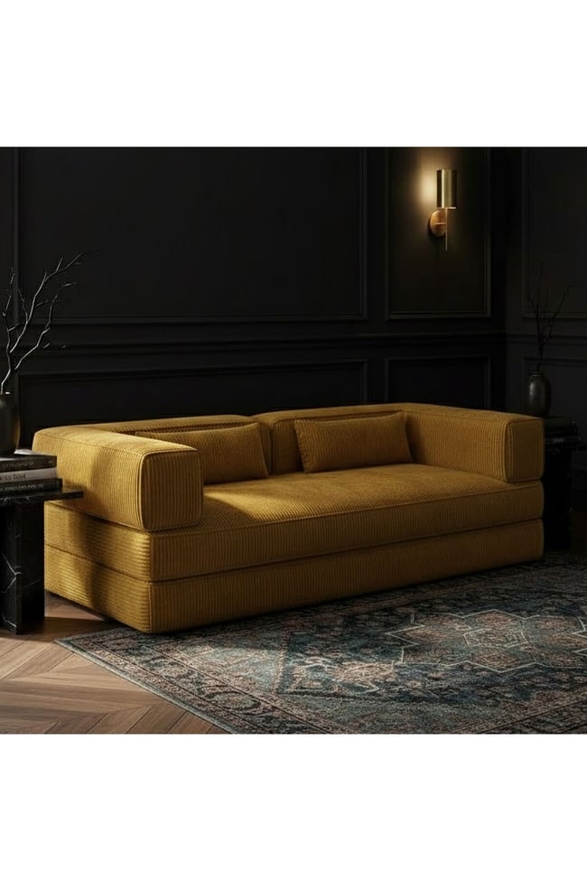 Lüks Tasarım Modüler Fitilli Kadife Yer Kanepesi - Kiremit Rengi Modern Sedir & Lounger- Foamly
Duo Sünger Koltuk - Foamly