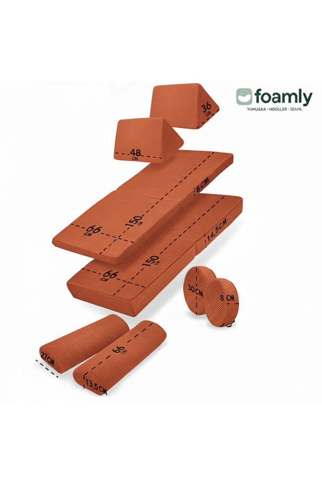 PUZZLE Fitilli Kadife Modüler Çocuk Oyun Minderi Ve Kanepesi Tamamen Sünger- Foamly
Duo Sünger Koltuk - Foamly