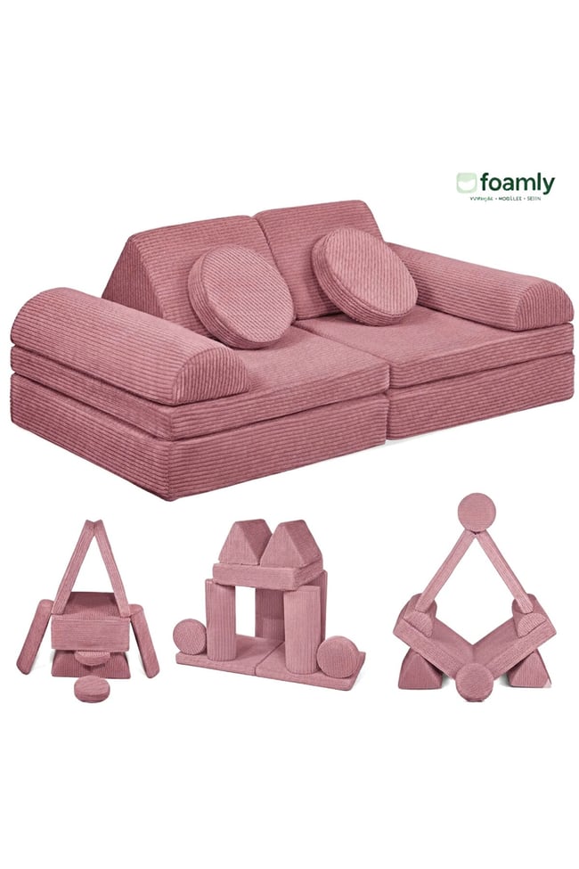 PUZZLE Fitilli Kadife Modüler Çocuk Oyun Minderi Ve Kanepesi Tamamen Sünger- Foamly
Duo Sünger Koltuk - Foamly