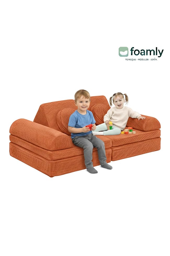 PUZZLE Fitilli Kadife Modüler Çocuk Oyun Minderi Ve Kanepesi Tamamen Sünger- Foamly
Duo Sünger Koltuk - Foamly