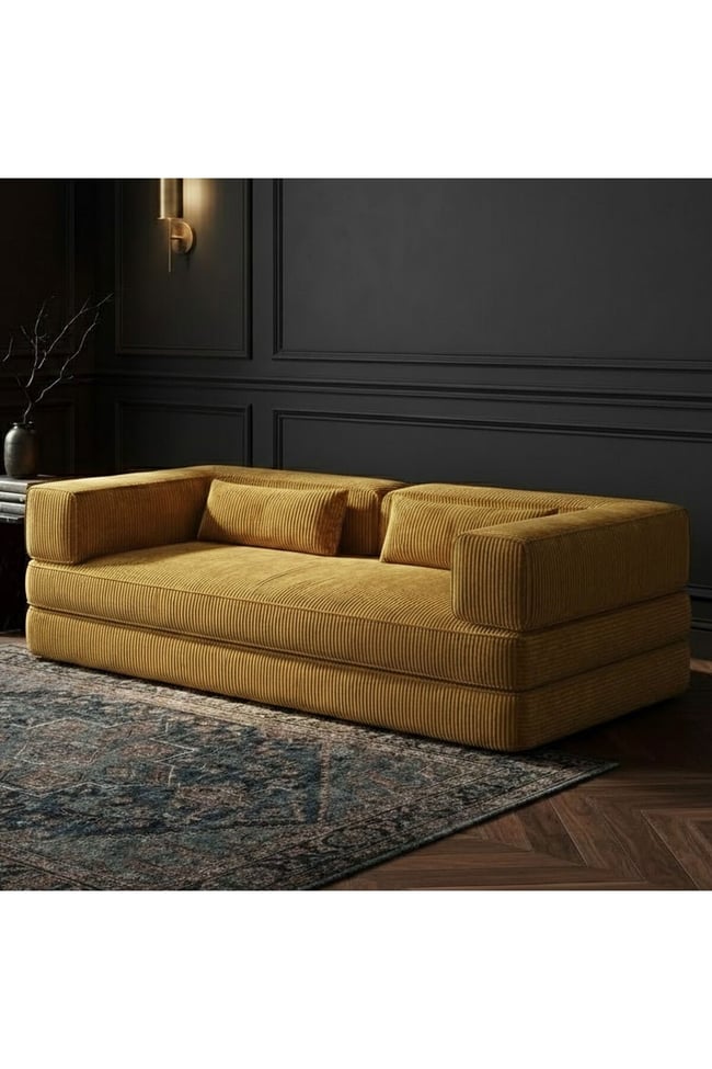 Lüks Tasarım Modüler Fitilli Kadife Yer Kanepesi - Kiremit Rengi Modern Sedir & Lounger- Foamly
Duo Sünger Koltuk - Foamly