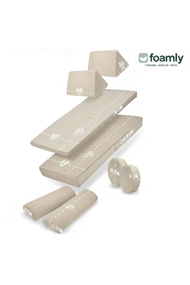 PUZZLE Fitilli Kadife Modüler Çocuk Oyun Minderi Ve Kanepesi Tamamen Sünger- Foamly
Duo Sünger Koltuk - Foamly
