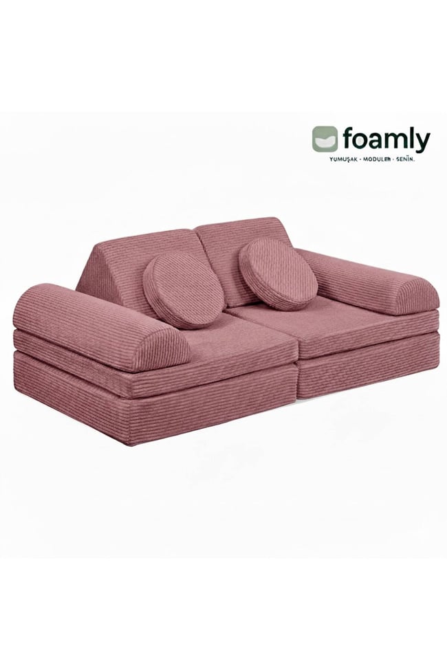PUZZLE Fitilli Kadife Modüler Çocuk Oyun Minderi Ve Kanepesi Tamamen Sünger- Foamly
Duo Sünger Koltuk - Foamly