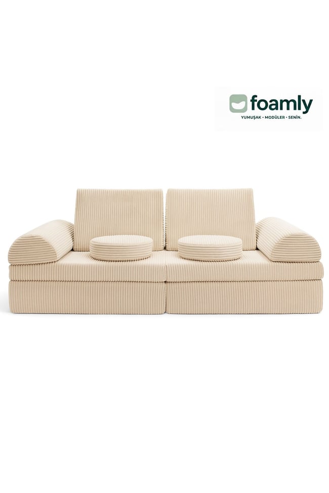 PUZZLE Fitilli Kadife Modüler Çocuk Oyun Minderi Ve Kanepesi Tamamen Sünger- Foamly
Duo Sünger Koltuk - Foamly