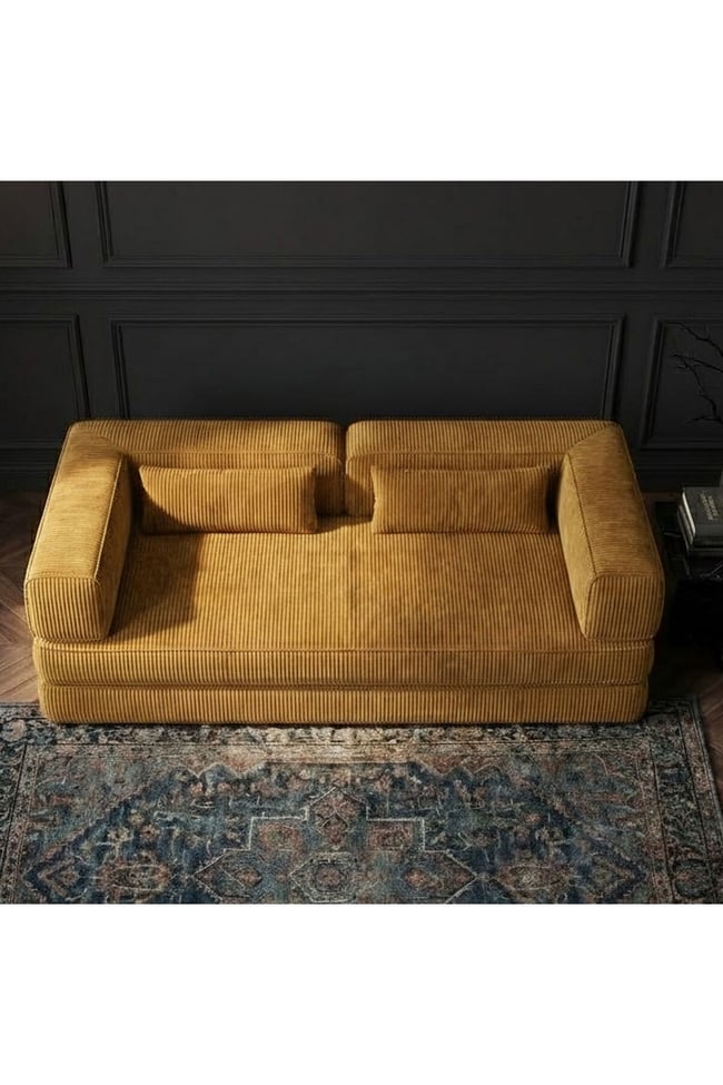 Lüks Tasarım Modüler Fitilli Kadife Yer Kanepesi - Kiremit Rengi Modern Sedir & Lounger- Foamly
Duo Sünger Koltuk - Foamly